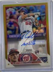 Alex Call [Gold] Baseball Cards 2023 Topps Chrome Rookie Autographs Prices