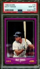 Matt Nokes #15 Baseball Cards 1988 Score Prices