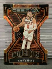 Zach LaVine #26 Basketball Cards 2022 Panini Obsidian Volcanix Prices