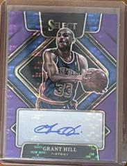 Grant Hill [Purple Pulsar] Basketball Cards 2021 Panini Select Signatures Prices