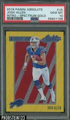 Josh Allen [Spectrum Gold] Football Cards 2018 Panini Absolute Introductions Prices
