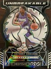 Anthony Edwards #37 Basketball Cards 2021 Panini Obsidian Unbreakable Prices