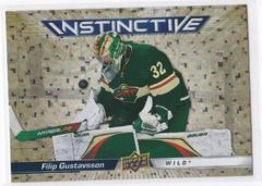 Filip Gustavsson [Gold Sparkle] #IN-6 Hockey Cards 2023 Upper Deck Instinctive Prices