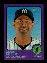 Aaron Hicks [Chrome Purple] #715 Baseball Cards 2022 Topps Heritage Prices