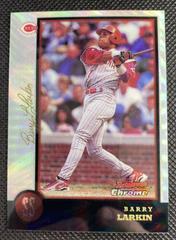 Barry Larkin [Refractor] #63 Baseball Cards 1998 Bowman Chrome Golden Anniversary Prices