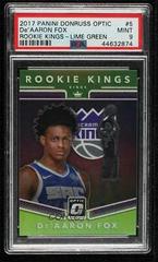 DE'Aaron Fox [Lime Green] #5 Basketball Cards 2017 Panini Donruss Optic Rookie Kings Prices