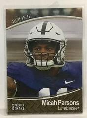 Micah Parsons [Gold] #10 Football Cards 2021 Sage Premier Draft Prices