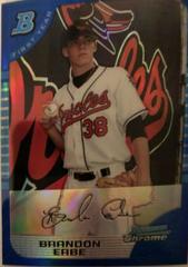 Brandon Erbe [Blue Refractor] #48 Baseball Cards 2005 Bowman Chrome Draft Picks Prices