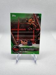 Raw Women's Champion Becky Lynch def. Sasha Banks [Green] Wrestling Cards 2020 Topps WWE Women's Division Prices