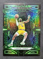 LeBron James [Green] Basketball Cards 2022 Panini Obsidian Prices