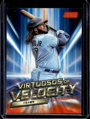 Vladimir Guerrero Jr. [Orange] #VV-9 Baseball Cards 2023 Stadium Club Virtuosos of Velocity Prices