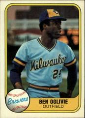 Ben Oglivie #508 Baseball Cards 1981 Fleer Prices