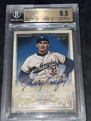 Sandy Koufax [Rainbow] #FSA-SK Baseball Cards 2016 Topps Five Star Autographs Prices