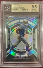 Calvin Johnson [Black Refractor] Football Cards 2007 Topps Finest Moments Prices