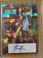 Brian Branch [Crystal Gray] #SP-BB1 Football Cards 2023 Leaf Vivid Autographs Sideline Painting Prices