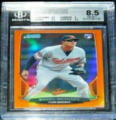 Manny Machado [Orange Refractor] #205 Baseball Cards 2013 Bowman Chrome Prices