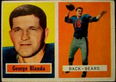 George Blanda #31 Football Cards 1957 Topps Prices