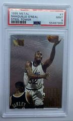Shaquille O'Neal #7 Basketball Cards 1995 Metal Steel Tower Prices