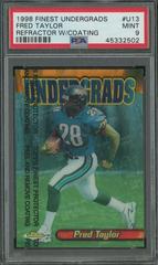Fred Taylor [ [Refractor w/ Coating]] #U13 Football Cards 1998 Topps Finest Undergrads Prices