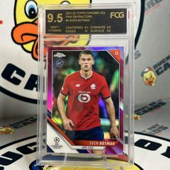Sven Botman [Pink Refractor] Soccer Cards 2021 Topps Chrome UEFA Champions League Prices