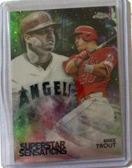 Mike Trout [Green Refractor] Baseball Cards 2018 Topps Chrome Superstar Sensations Prices