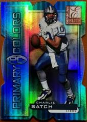 Charlie Batch [Blue Die Cut] #18 Football Cards 1999 Panini Donruss Elite Primary Colors Prices