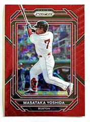 Masataka Yoshida [Ruby Wave] #1 Baseball Cards 2023 Panini Prizm Prices