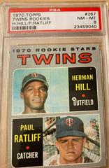 Twins Rookies [H. Hill, P. Ratliff] #267 Baseball Cards 1970 Topps Prices
