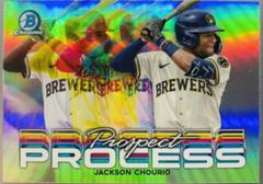 Jackson Chourio #PRP-5 Baseball Cards 2023 Bowman Chrome Prospect Process Prices