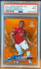 Anthony Martial [Orange Refractor] #58 Soccer Cards 2017 Topps Chrome UEFA Champions League Prices