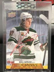 Kirill Kaprizov Hockey Cards 2020 Upper Deck Clear Cut Canvas Signatures Prices