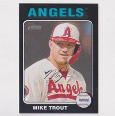 Mike Trout [Black Border] #52 Baseball Cards 2024 Topps Heritage Prices
