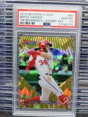 Bryce Harper [Atomic Refractor] Baseball Cards 2016 Bowman's Best 1996 Prices