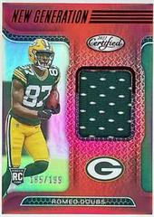 Romeo Doubs [Red] #NGJ-RD Football Cards 2022 Panini Certified New Generation Jerseys Mirror Prices