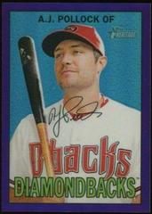 A.J. Pollock [Chrome] #466 Baseball Cards 2016 Topps Heritage Prices