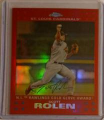 Scott Rolen [Red Refractor] #259 Baseball Cards 2007 Topps Chrome Prices
