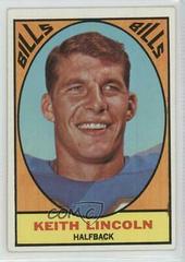 Keith Lincoln #15 Football Cards 1967 Topps Prices