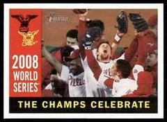 The Champs Celebrate #391 Baseball Cards 2009 Topps Heritage Prices