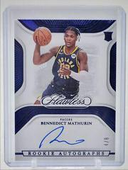 Bennedict Mathurin [Blue] #15 Basketball Cards 2022 Panini Flawless Rookie Autograph Prices