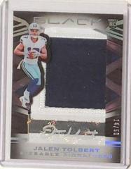 Jalen Tolbert [Silver] Football Cards 2022 Panini Black Sizeable Signatures Rookie Jersey Prices