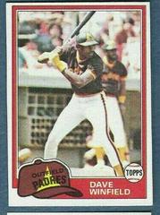 Dave Winfield Baseball Cards 1981 Topps Prices
