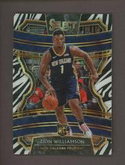 Zion Williamson [Zebra Prizm] Basketball Cards 2019 Panini Select Prices