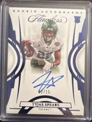 Tyjae Spears [Autograph Sapphire] #114 Football Cards 2023 Panini Flawless Collegiate Prices