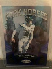 Zach Wilson [Blue] #DH-2 Football Cards 2022 Panini Certified Dark Horses Prices