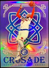 Carmelo Anthony [Purple] #19 Basketball Cards 2016 Panini Excalibur Crusade Prices