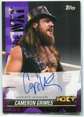 Cameron Grimes [Purple] #A-CG Wrestling Cards 2021 Topps WWE We Are NXT Autographs Prices