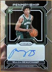 MarJon Beauchamp #RP-MJM Basketball Cards 2022 Panini Prizm Rookie Penmanship Autographs Prices