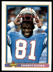 Ernest Givins #190 Football Cards 1991 Bowman Prices