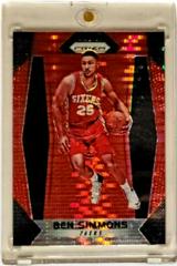 Ben Simmons [Red Pulsar] Basketball Cards 2017 Panini Prizm Prices