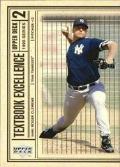 Roger Clemens #T30 Baseball Cards 1999 Upper Deck Textbook Excellence Prices